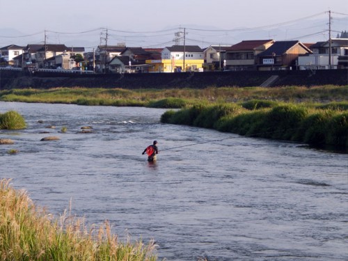 鮎漁の解禁(玖珠川・大山川合流点付近)