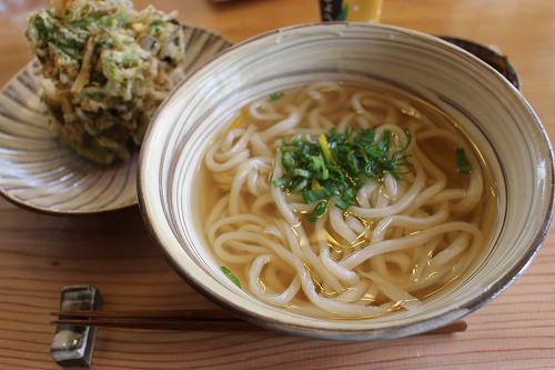 旬の野菜かき揚げうどん