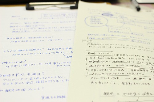 メモもたくさん・・・