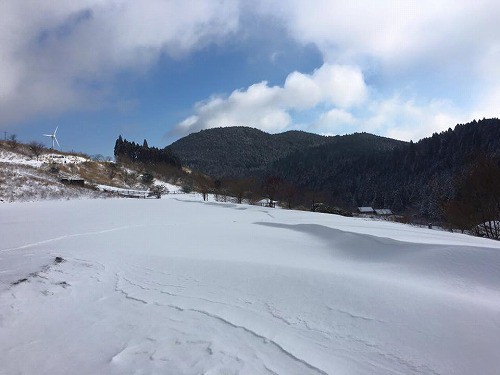 今朝の写真です。本日雪が降り続くと、もっと積雪に。