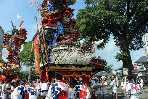隈・竹田地区の巡行