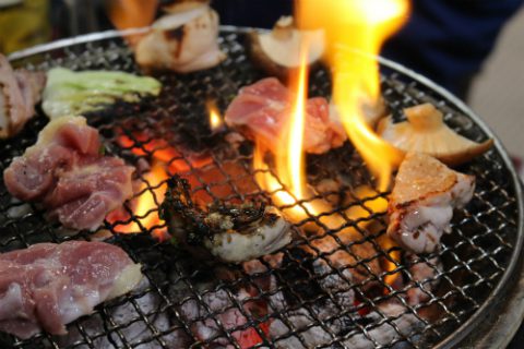 豊のしゃもの炭火焼!!